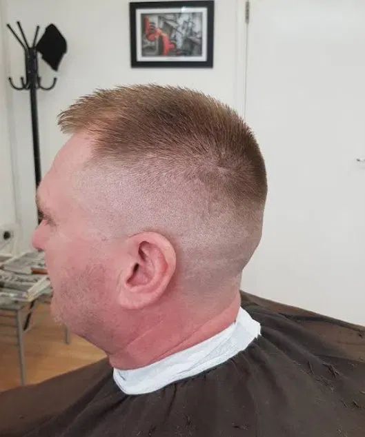 Clean skin fade side profile